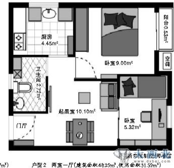 户型示意图（2）